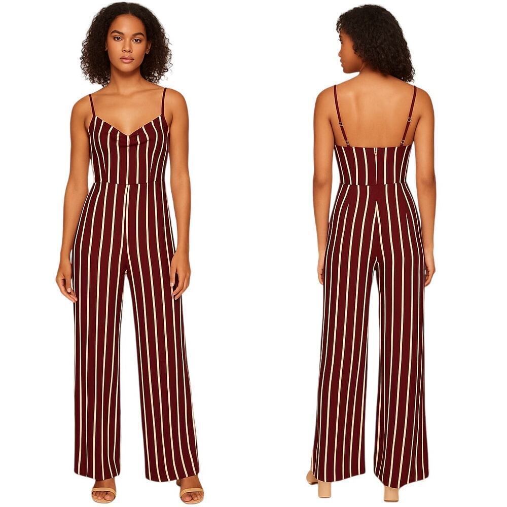 Reformation Guatemala Striped Striped Jumpsuit in Kizmet Size 4 - Picture 1 of 7